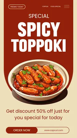Food Special Promotion Illustration TikTok Post