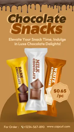 Food & Beverage Chocolate Snacks Instagram Story