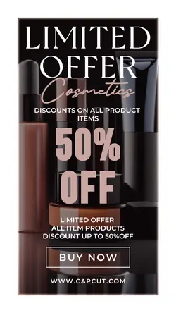 Limited offer cosmetics promotion