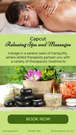 RELAXING SPA AND MASSAGES PROMOTION IG STORY