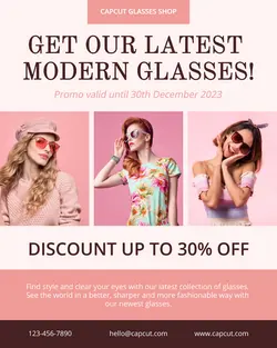 Glasses Promotion Instagram Portrait