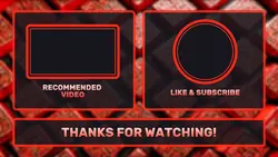 Non Marketing Youtube Endscreen Red Gradient Box