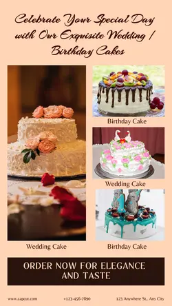 WEDDING / BIRTHDAY CAKES DISPLAY PROMOTION IG STOR