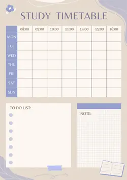 Education campus Timetable display Brief(cc web)