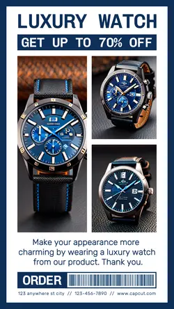 Fashion Industry Luxury Watch Sale Promotion Tiktok