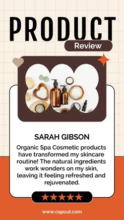 Beauty Product Review Product Display
