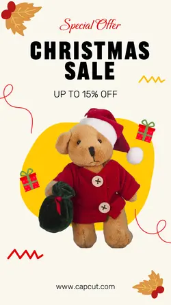Christmas sale instagram story Minimalist Cute