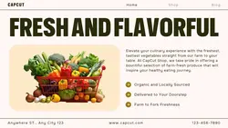 Food Vegetables Product Display Twitter Post