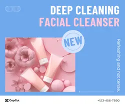 Beauty Facial cleanser Promotion Minimalist  