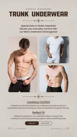Men Underwear Sale - Instagram Story