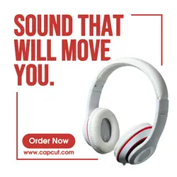 Headphone Product for Sale - Minimal Instagram Post