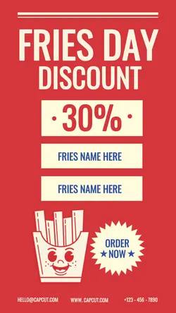Retro Food Style - IG Story Template