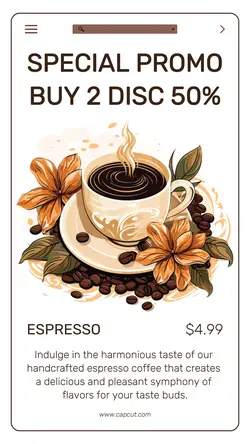 Cafe Special Promotion Tiktok Post