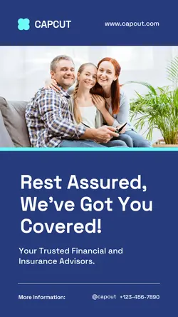 Navy Modern Insurance Promotion Instagram Story