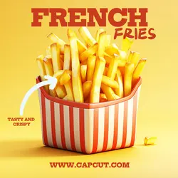 French Fries Product Display Instagram Story
