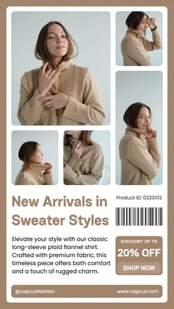 Fashion Sweater Promotion Instagram Story