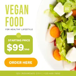 Vegan Food Instagram Post