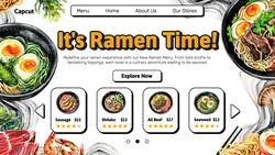 Food Ramen Time Promo Page