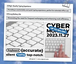 CyberMonday Electronic products Keyboard Product display