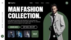 Man Fashion Collection Promotion Website
