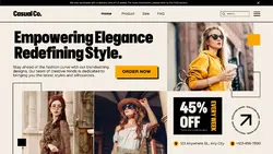 Beige Minimalist and Elegant Fashion Store Promotion Website