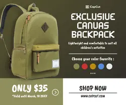 Exclusive Canvas Backpack Promotion