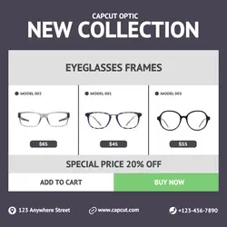 Eyeglasses Frames Product Display Instagram Post