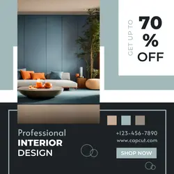 Interior Design Minimalist Instagram Post