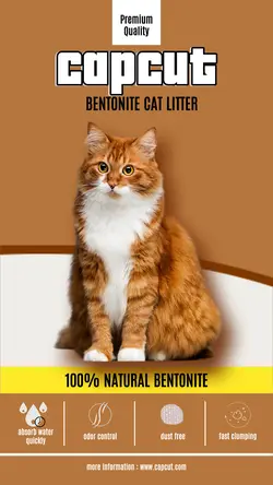 Cat litter bentonite instagram story
