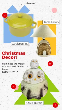 Christmas Household Decor Pottery Product display Minimalist