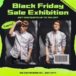 Black Friday Sale Exhibition Instagram Post