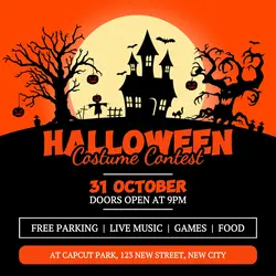 Halloween Costume Contest Instagram Post