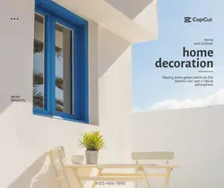 Home furnishings balcony display simple style