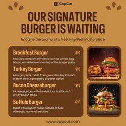 Burger Menu Display Instagram Post