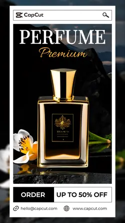 Premium Parfume Promotion TikTok Post