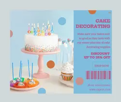 Household Cake Stand Promotion Facebook Post