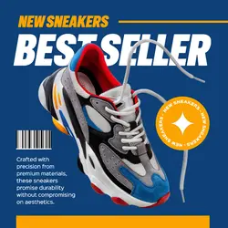 E-Commerce Hero Image+Fashion Industry Sneakers New Arrivals
