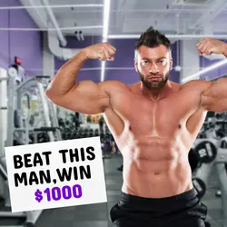 Gym Workout Challenge Youtube Thumbnail 1:1