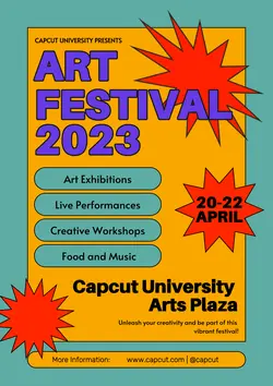 Art Festival Campus Poster Colorful
