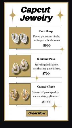Capcut Jewelry Price List TikTok Post