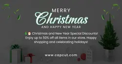 Merry Christmas Background Facebook App Ad