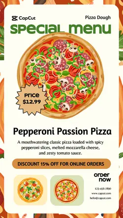 Food Product Special Menu Tiktok Post