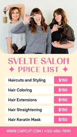 Beauty Salon Product Display Instagram Story