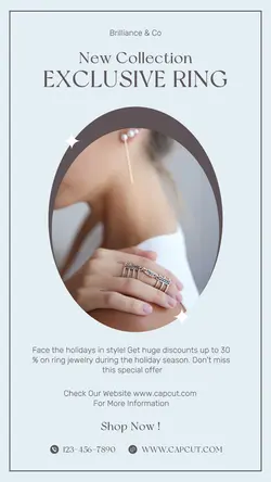 Jewelry and accessories Ring Sale Instagram Story