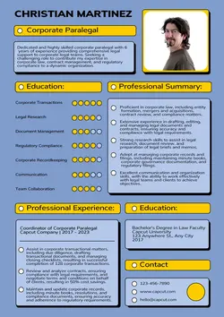 Business Resume Corporate Paralegal
