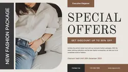 Fashion Package Promotion Twitter Post