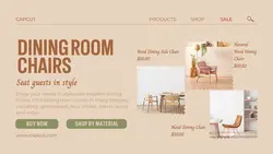 Dining Room Chairs Product Display Twitter Post