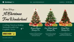 Christmas Tree Product Display Banner