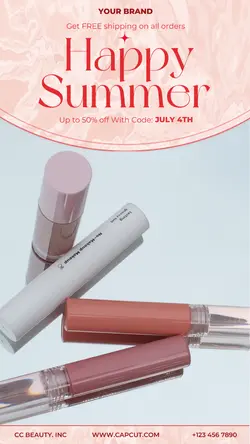 Lipstick promotion sales