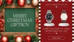 christmas giftbox banner youtube facebook